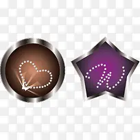 漂亮按钮矢量复古按钮-空若网 漂亮按钮矢量复古按钮-空若网