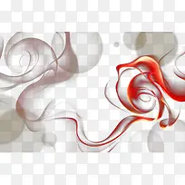 红色动感烟雾矢量-空若网 红色动感烟雾矢量-空若网