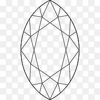 钻石线稿手绘图-空若网 钻石线稿手绘图-空若网