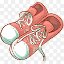 红色可爱球鞋-空若网 红色可爱球鞋-空若网