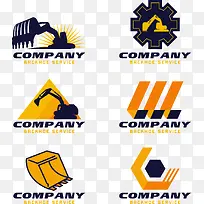 橙色黑色工程机械素材标志-空若网 橙色黑色工程机械素材标志-空若网