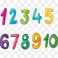 彩色数字艺术字-空若网 彩色数字艺术字-空若网