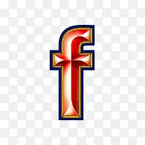红色立体字母f-空若网 红色立体字母f-空若网