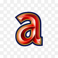 红色立体字母a-空若网 红色立体字母a-空若网