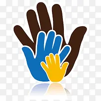 矢量大手呵护小手-空若网 矢量大手呵护小手-空若网