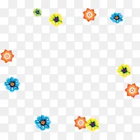 手绘多彩的小花-空若网 手绘多彩的小花-空若网