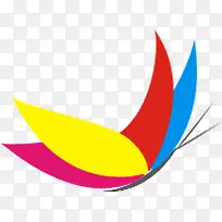 彩色拼接卡通蝴蝶-空若网 彩色拼接卡通蝴蝶-空若网