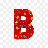 布纹字母B-空若网 布纹字母B-空若网