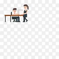 扁平化办公人物矢量-空若网 扁平化办公人物矢量-空若网