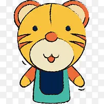 矢量手绘老虎-空若网 矢量手绘老虎-空若网