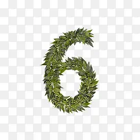 绿叶字母数字6-空若网 绿叶字母数字6-空若网