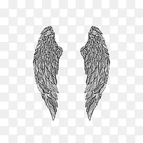 手绘写实天使大翅膀免抠图-空若网 手绘写实天使大翅膀免抠图-空若网