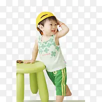 可爱树叶服饰小孩-空若网 可爱树叶服饰小孩-空若网