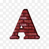 红砖墙字母a-空若网 红砖墙字母a-空若网