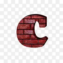 红砖墙字母c-空若网 红砖墙字母c-空若网