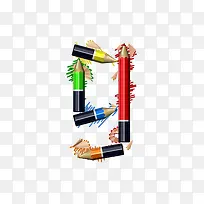 铅笔字母数字9-空若网 铅笔字母数字9-空若网
