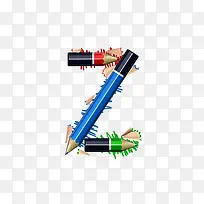 铅笔字母z-空若网 铅笔字母z-空若网