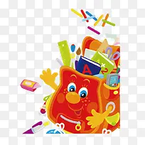 手绘卡通学习用品图案-空若网 手绘卡通学习用品图案-空若网