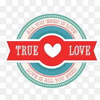 情人节圆形标签设计-空若网 情人节圆形标签设计-空若网