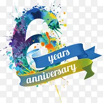 创意数字六周年纪念-空若网 创意数字六周年纪念-空若网