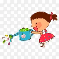 浇水的女孩-空若网 浇水的女孩-空若网