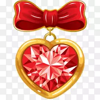 情人节心画夹艺术奖章-空若网 情人节心画夹艺术奖章-空若网