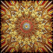 金色印度花纹背景-空若网 金色印度花纹背景-空若网