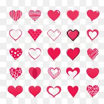 爱心小按钮图片素材-空若网 爱心小按钮图片素材-空若网