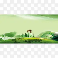 绿色公益海报背景-空若网 绿色公益海报背景-空若网