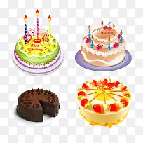 生日蛋糕免抠素材-空若网 生日蛋糕免抠素材-空若网