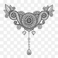 矢量对称吊坠-空若网 矢量对称吊坠-空若网