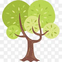 卡通手绘清新小树-空若网 卡通手绘清新小树-空若网