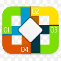 循环利用彩色标志PNG矢量元素-空若网 循环利用彩色标志PNG矢量元素-空若网