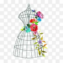 创意衣服框架花纹图案-空若网 创意衣服框架花纹图案-空若网