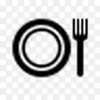 盘子和叉子小图标-空若网 盘子和叉子小图标-空若网
