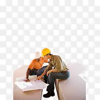 两个工人看手工图-空若网 两个工人看手工图-空若网