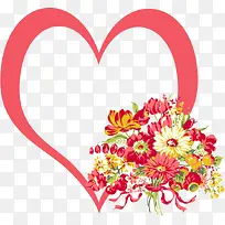 爱心花纹边框-空若网 爱心花纹边框-空若网