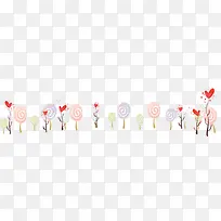 卡通手绘彩色花草-空若网 卡通手绘彩色花草-空若网