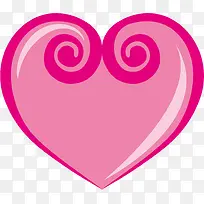 粉红色爱心元素-空若网 粉红色爱心元素-空若网