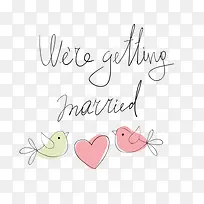 卡通婚礼插画-空若网 卡通婚礼插画-空若网