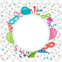 卡通彩色生日派对元素-空若网 卡通彩色生日派对元素-空若网