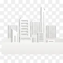 创意白色建筑群矢量-空若网 创意白色建筑群矢量-空若网