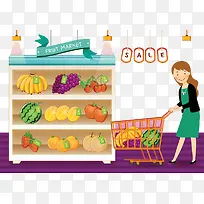 妈妈买水果-空若网 妈妈买水果-空若网