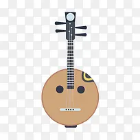 矢量扁平化琵琶-空若网 矢量扁平化琵琶-空若网