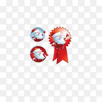 圣诞老人标签矢量素材-空若网 圣诞老人标签矢量素材-空若网