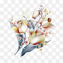 手绘花朵-空若网 手绘花朵-空若网