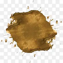 褐色水彩涂鸦晕染-空若网 褐色水彩涂鸦晕染-空若网