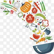 飞进锅里的蔬菜-空若网 飞进锅里的蔬菜-空若网