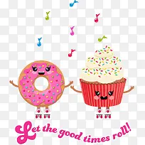 矢量拟人甜点-空若网 矢量拟人甜点-空若网