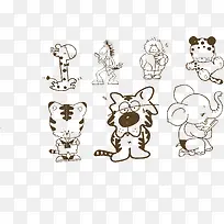 可爱多种动物造型-空若网 可爱多种动物造型-空若网